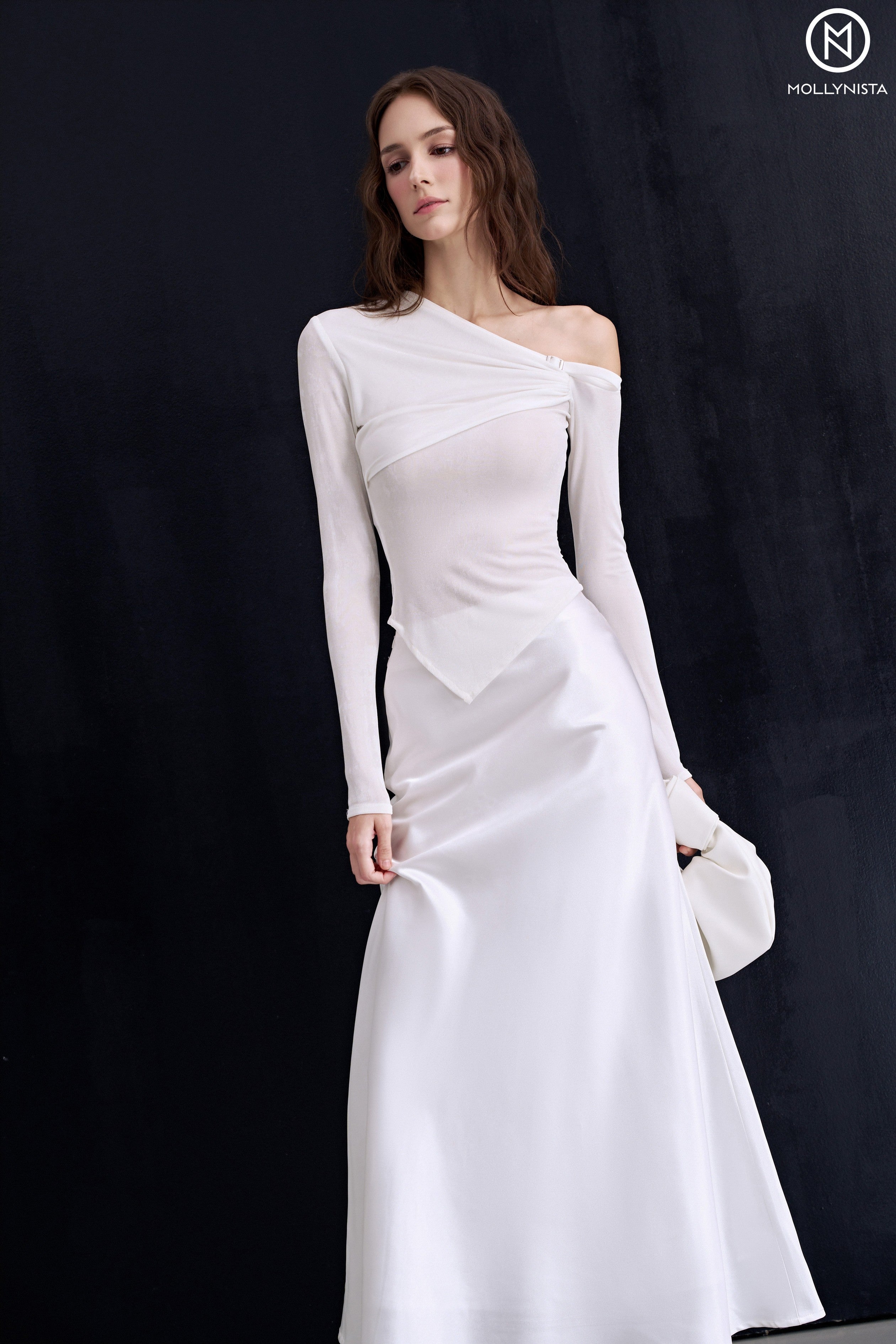 Long Sleeve Off-Shoulder Top