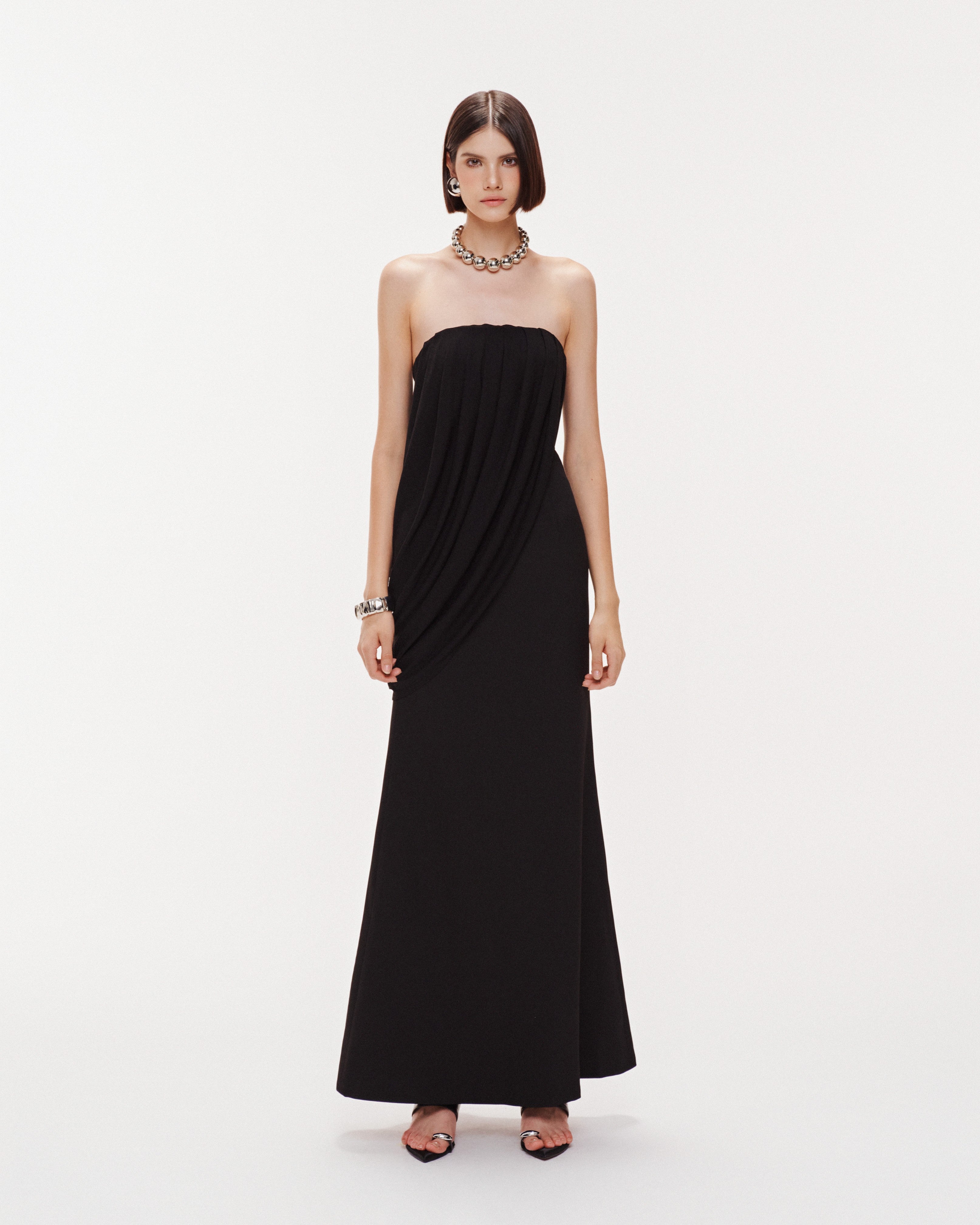 Asymmetric Drape Dress