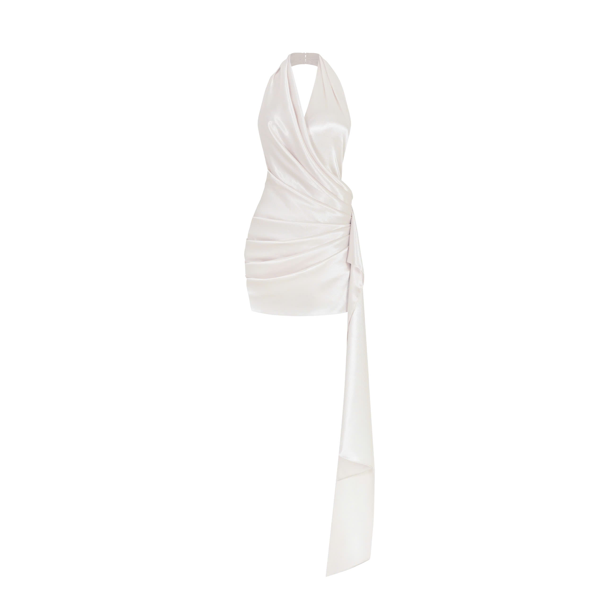 Silk Long Pleated Dress