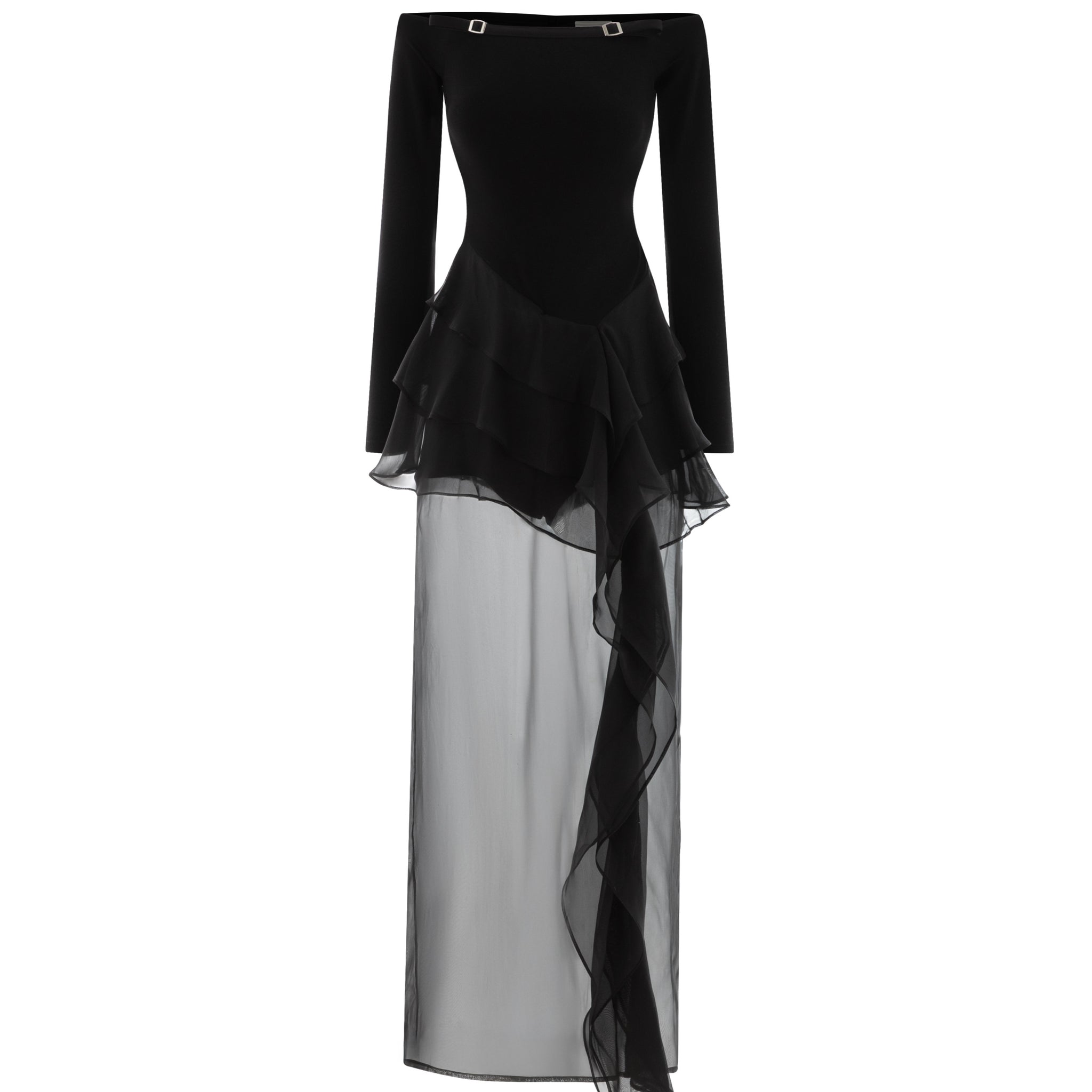 Tulle Embrace Off-Shoulder Dress