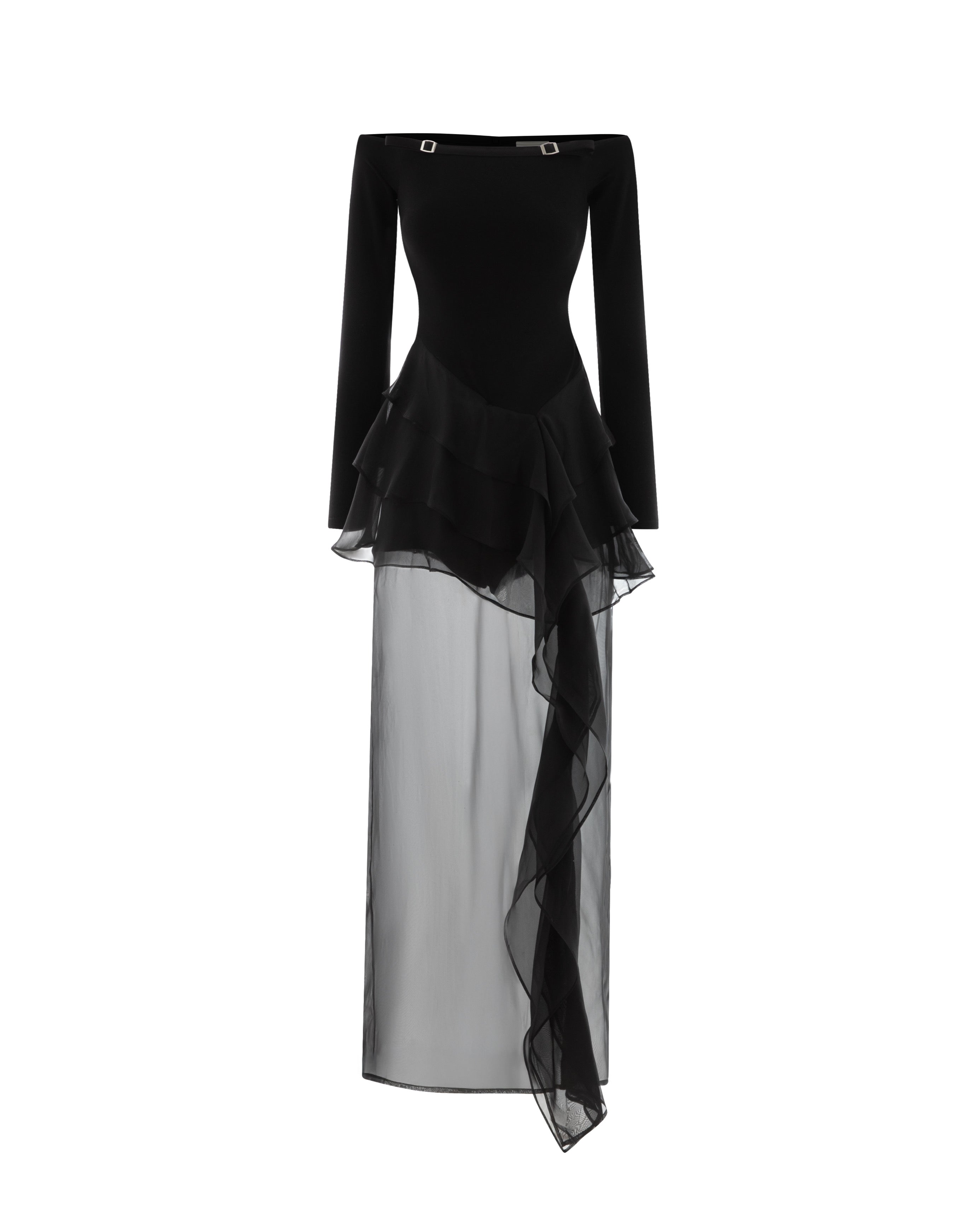 Tulle Embrace Off-Shoulder Dress