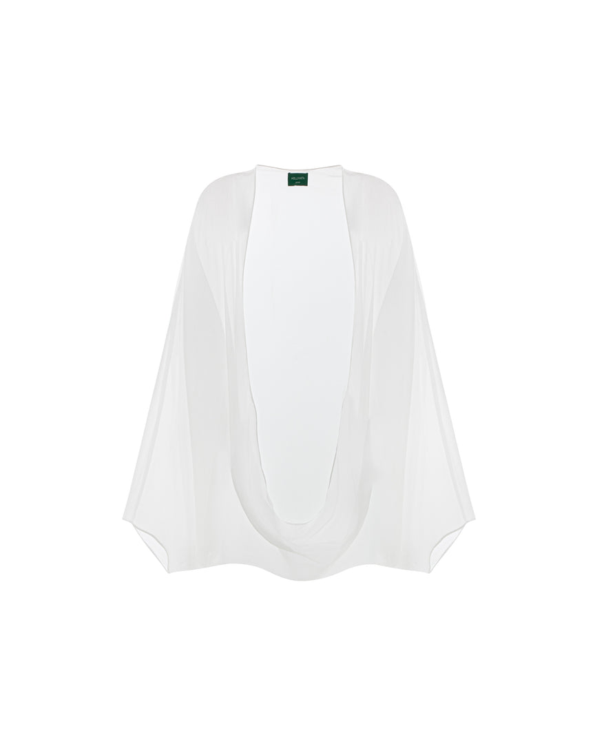 High-End Silk Blend Cape