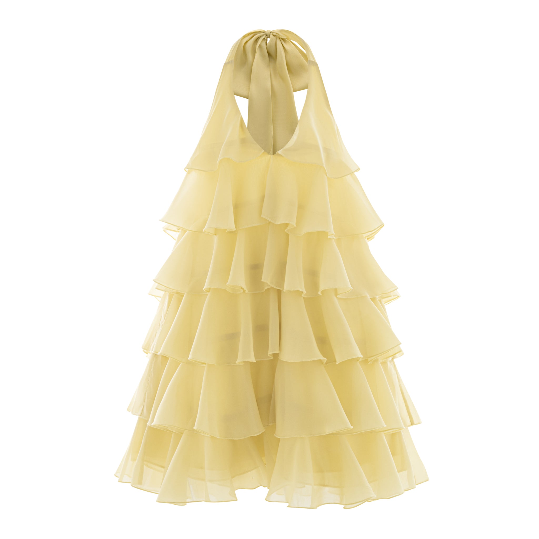 Tiered Chiffon Shift Dress