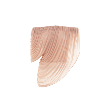 Off-Shoulder Asymmetric Draped Top