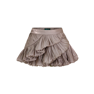 Glitter Tulle 3-Tier Flared Skirt