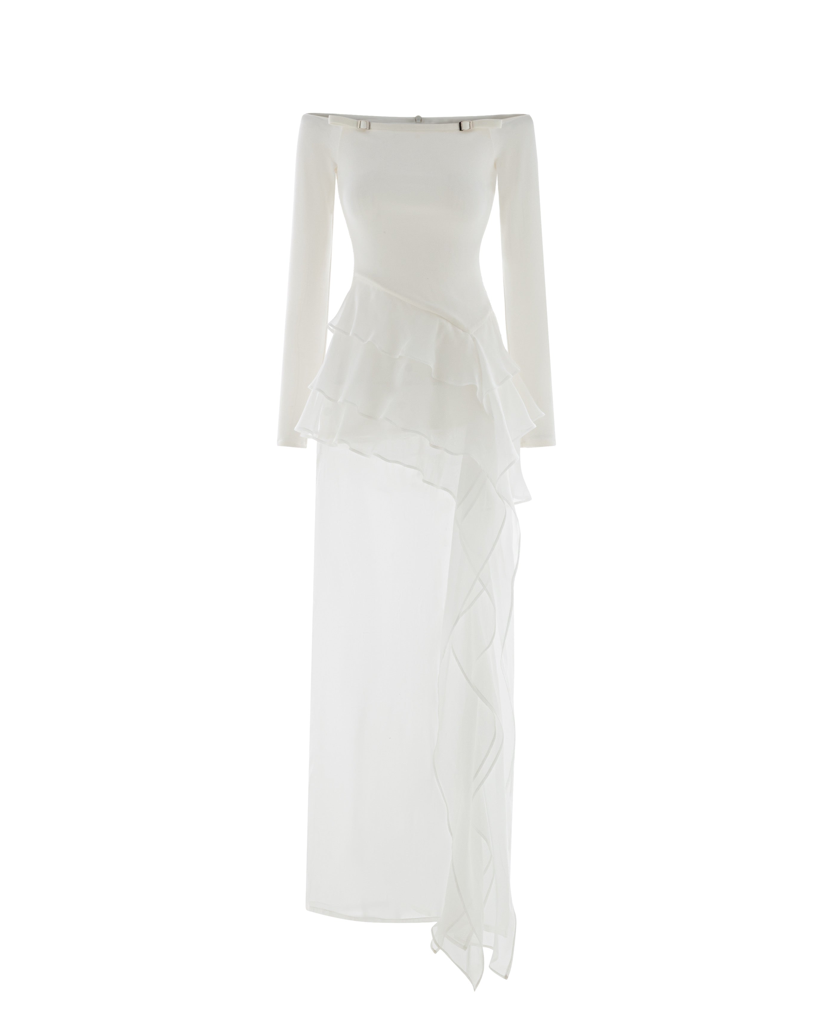 Tulle Embrace Off-Shoulder Dress