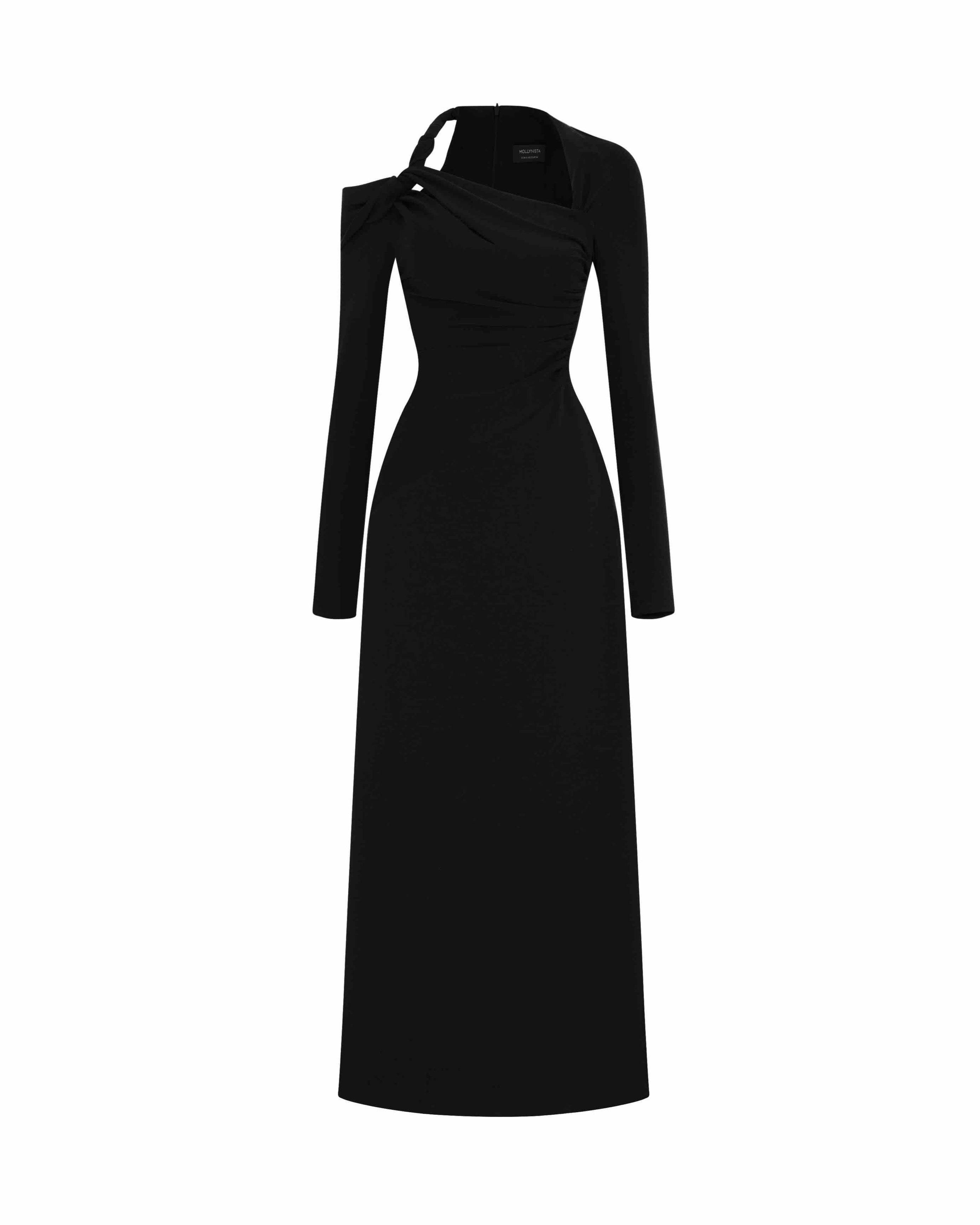 Ruffle Shoulder Dress