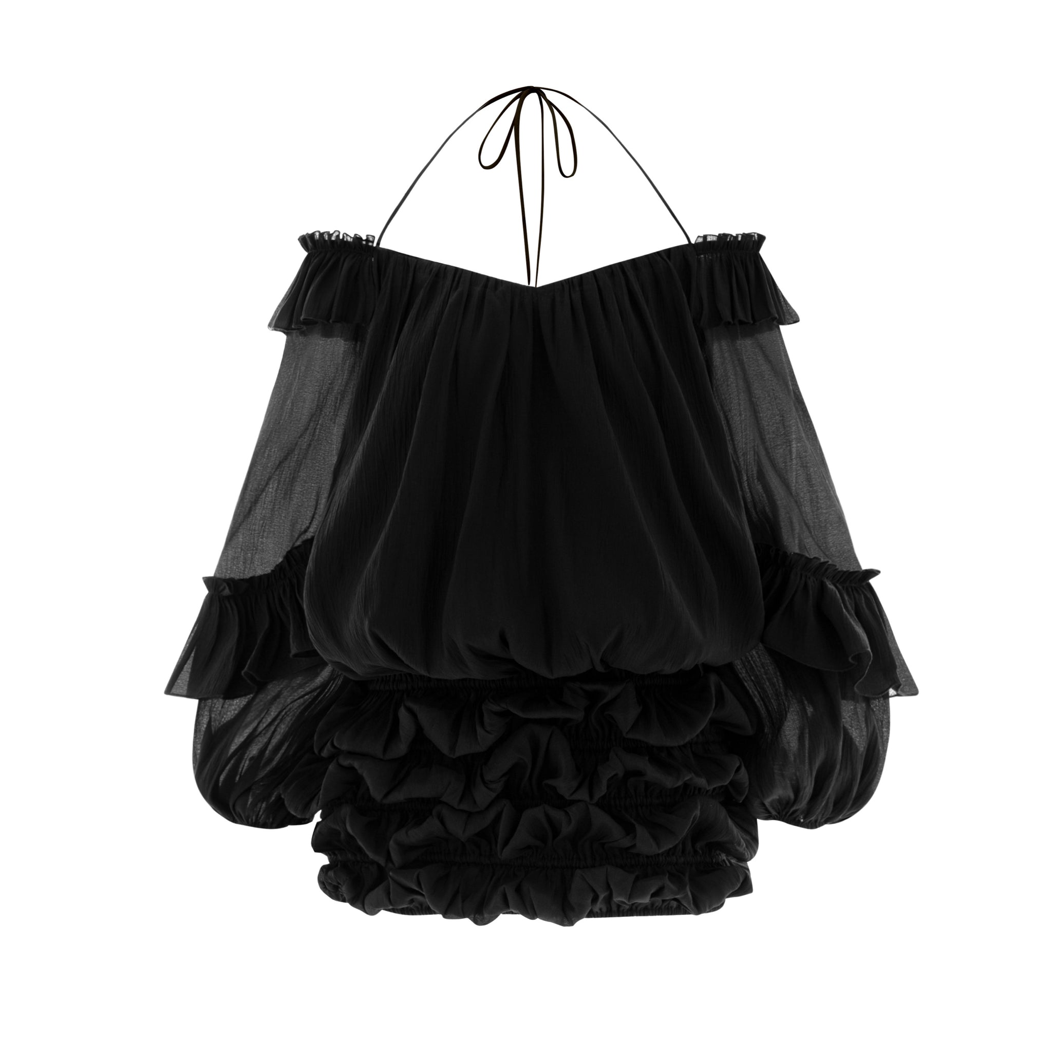 Puff Sleeve Organza Dress