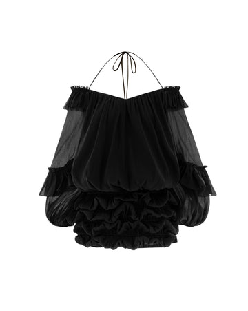 Puff Sleeve Organza Dress