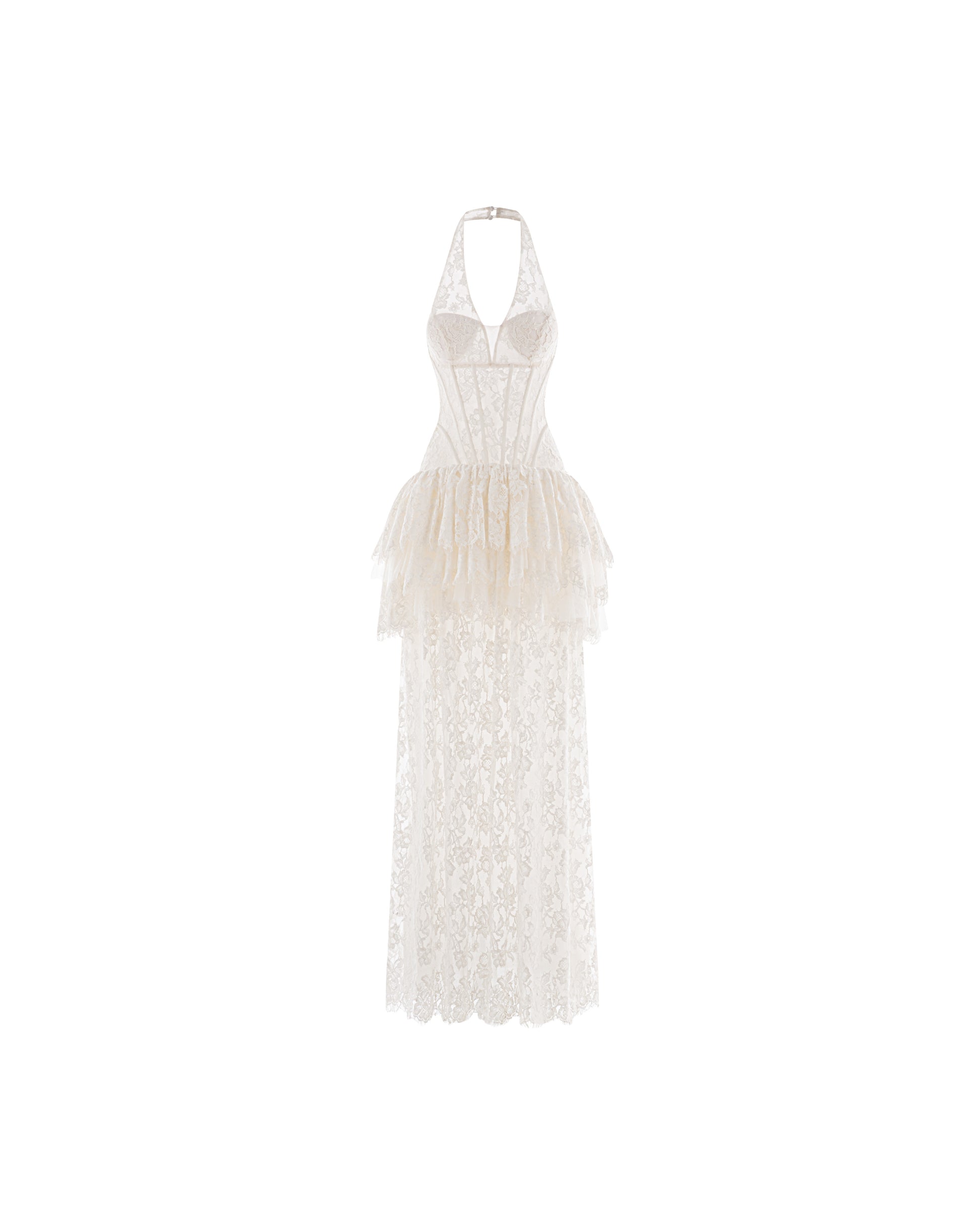 Celestine Lace Peplum Gown (Pre-Order 14 Days) Custom Size