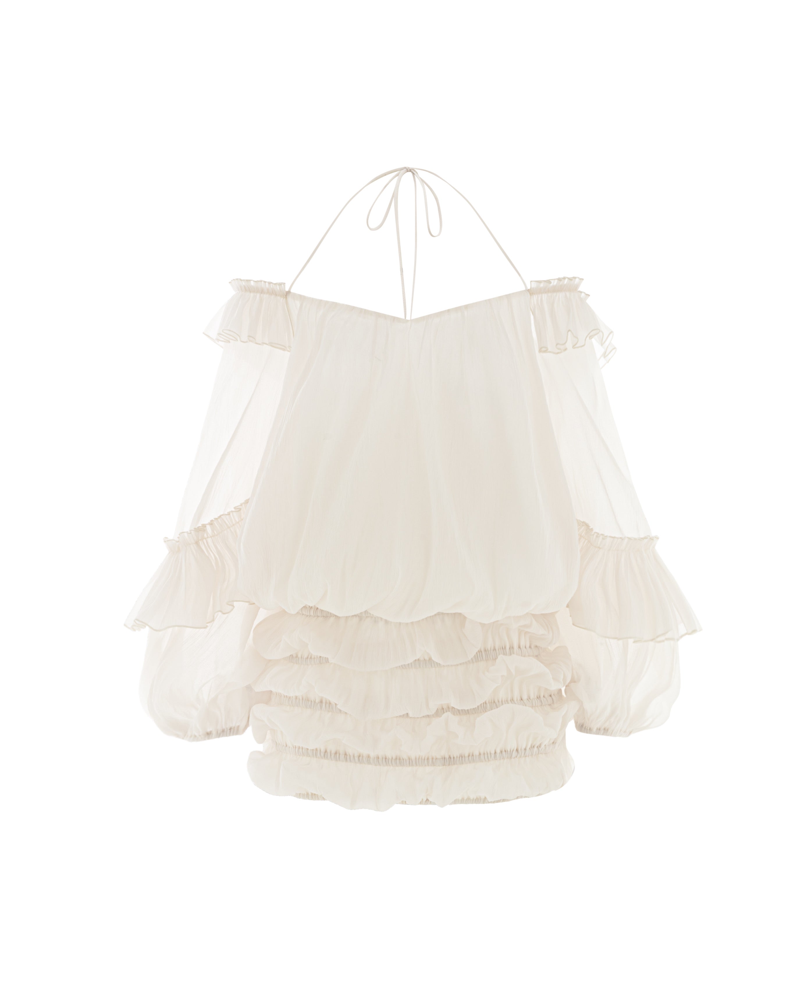 Puff Sleeve Organza Dress