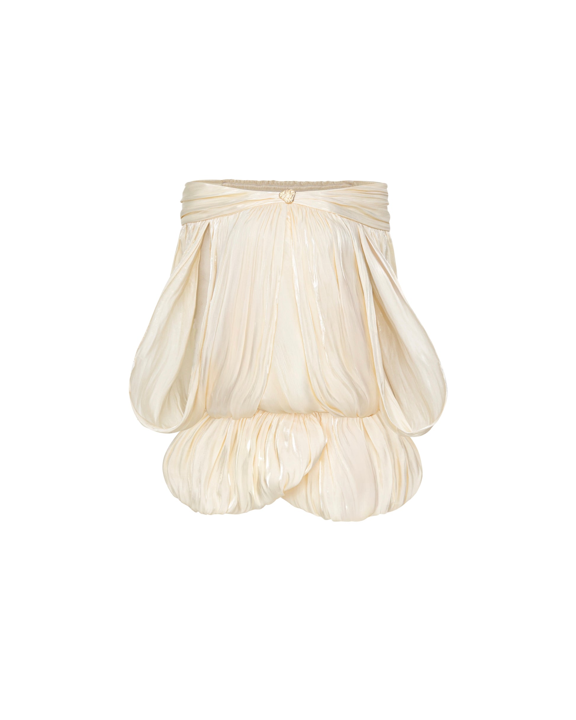 Ivory Shimmer Cape Dress MOLLYNISTA Ivory Shimmer Cape Dress MOLLYNISTA