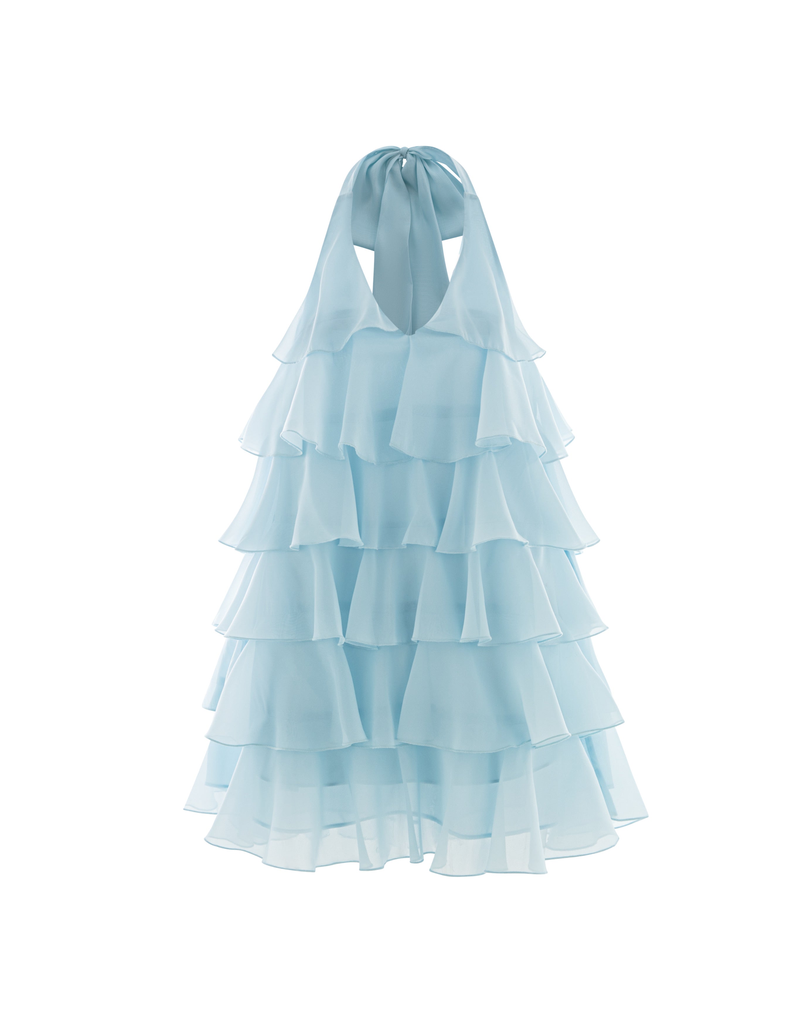 Tiered Chiffon Shift Dress