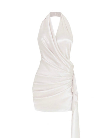 Silk Long Pleated Dress
