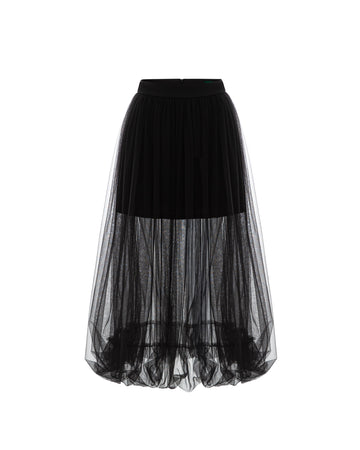 Black Tulle Mushroom Skirt