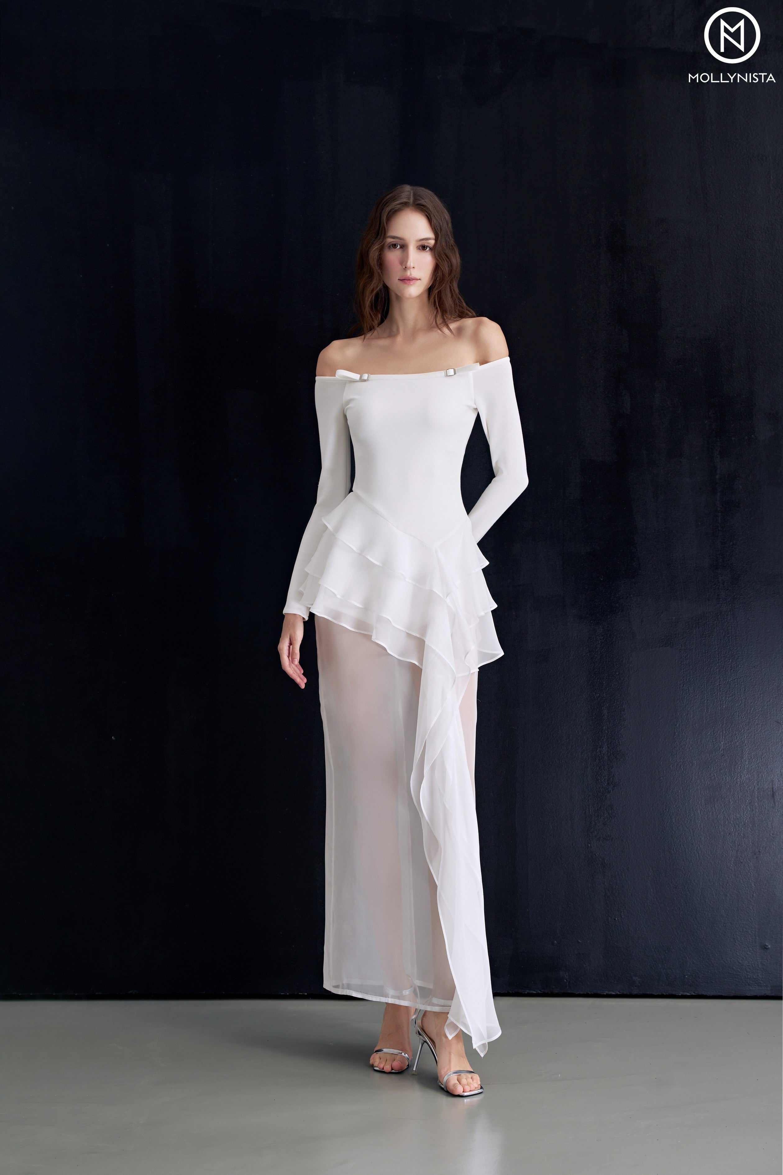 Tulle Embrace Off-Shoulder Dress