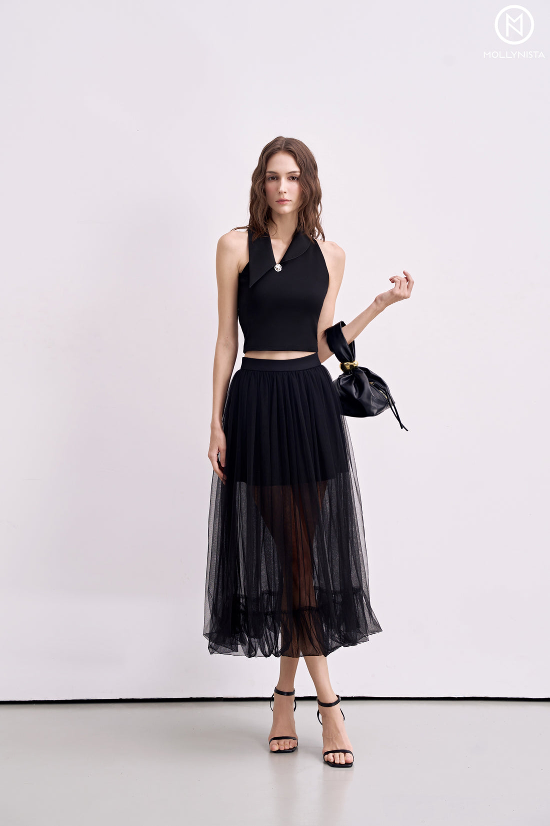 Black Tulle Mushroom Skirt