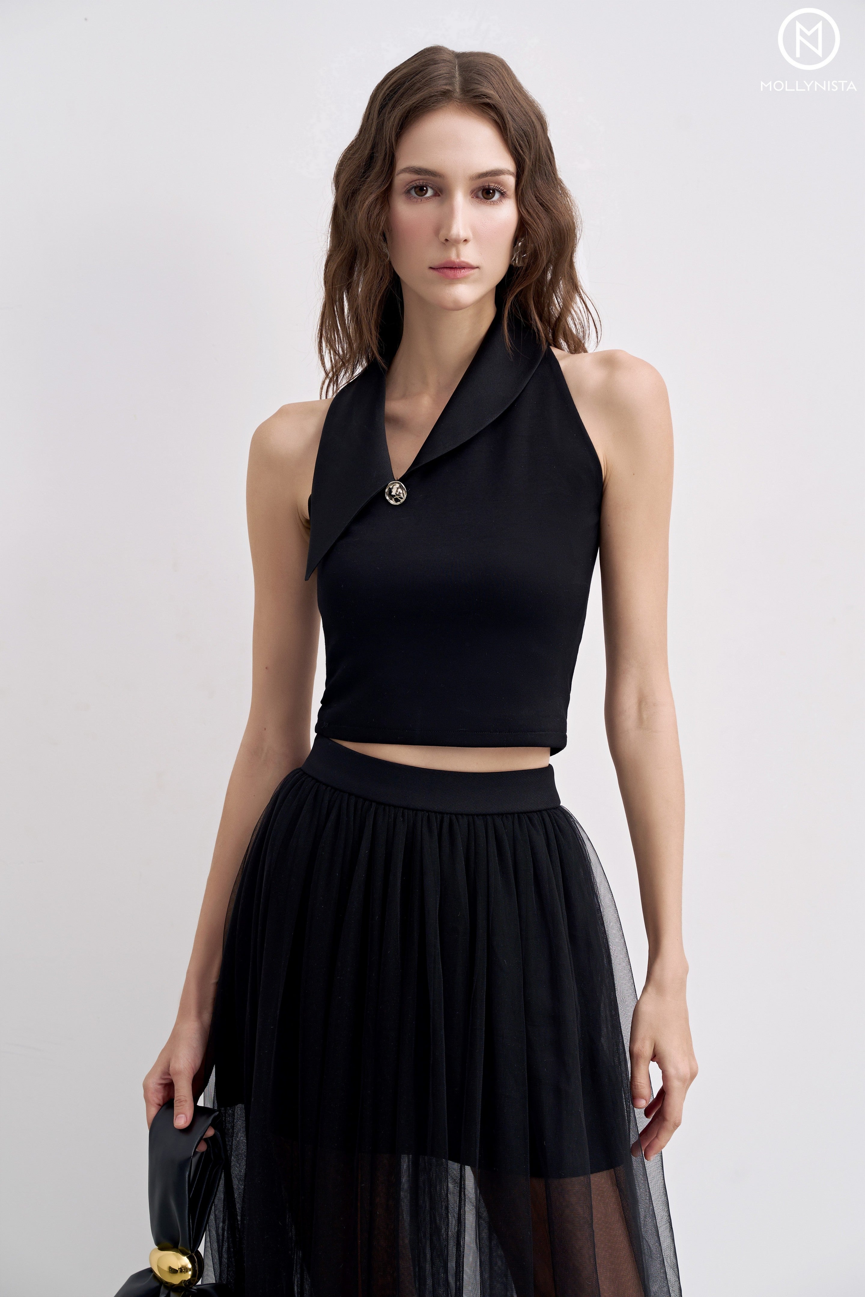 Black Tulle Mushroom Skirt