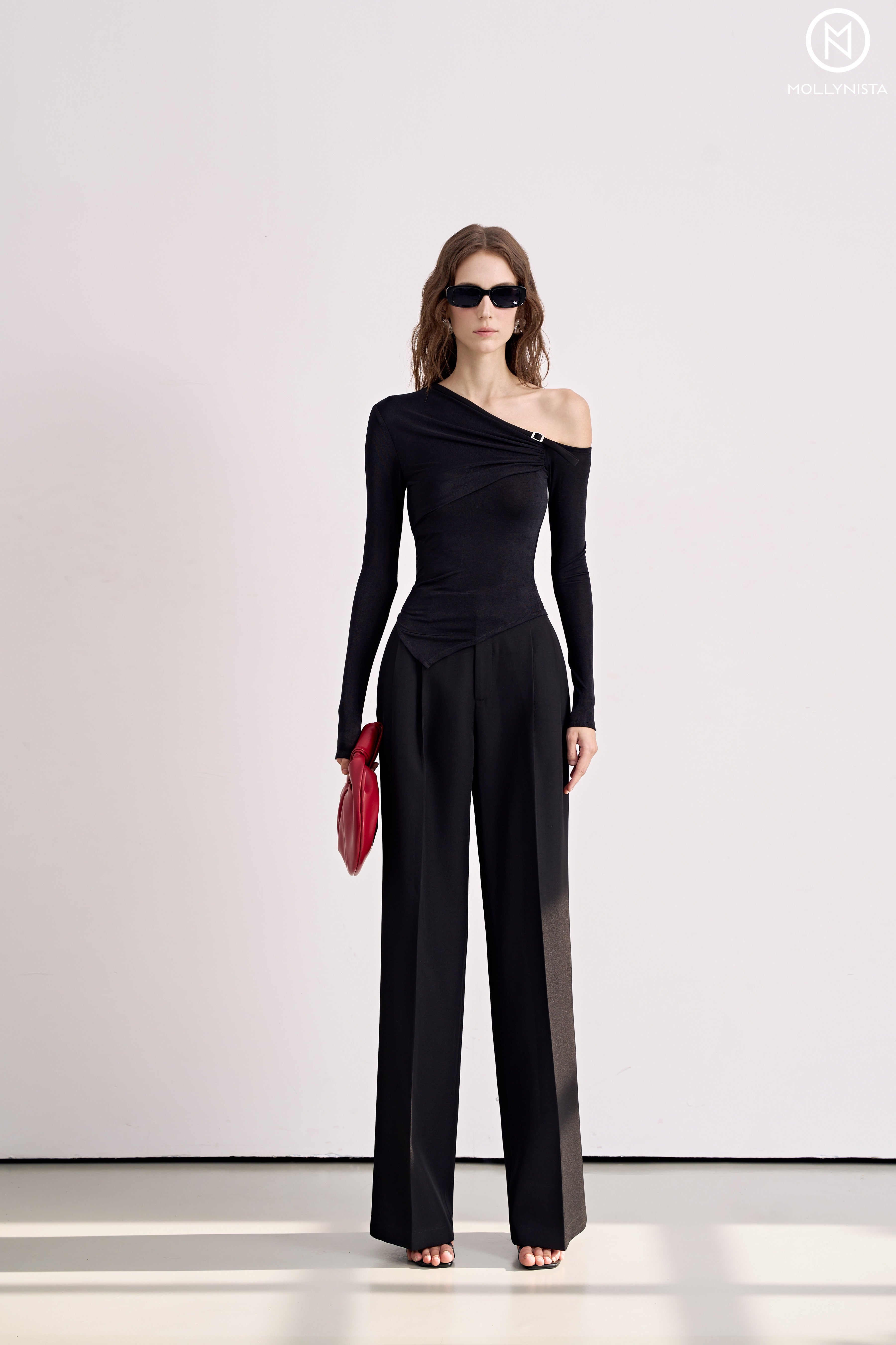 Basic Straight Leg Trousers
