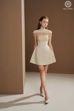 Load image into Gallery viewer, Dress with neck scarf
