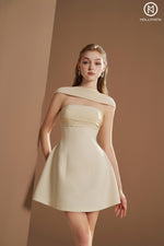Load image into Gallery viewer, Dress with neck scarf

