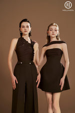 Load image into Gallery viewer, Dress with neck scarf
