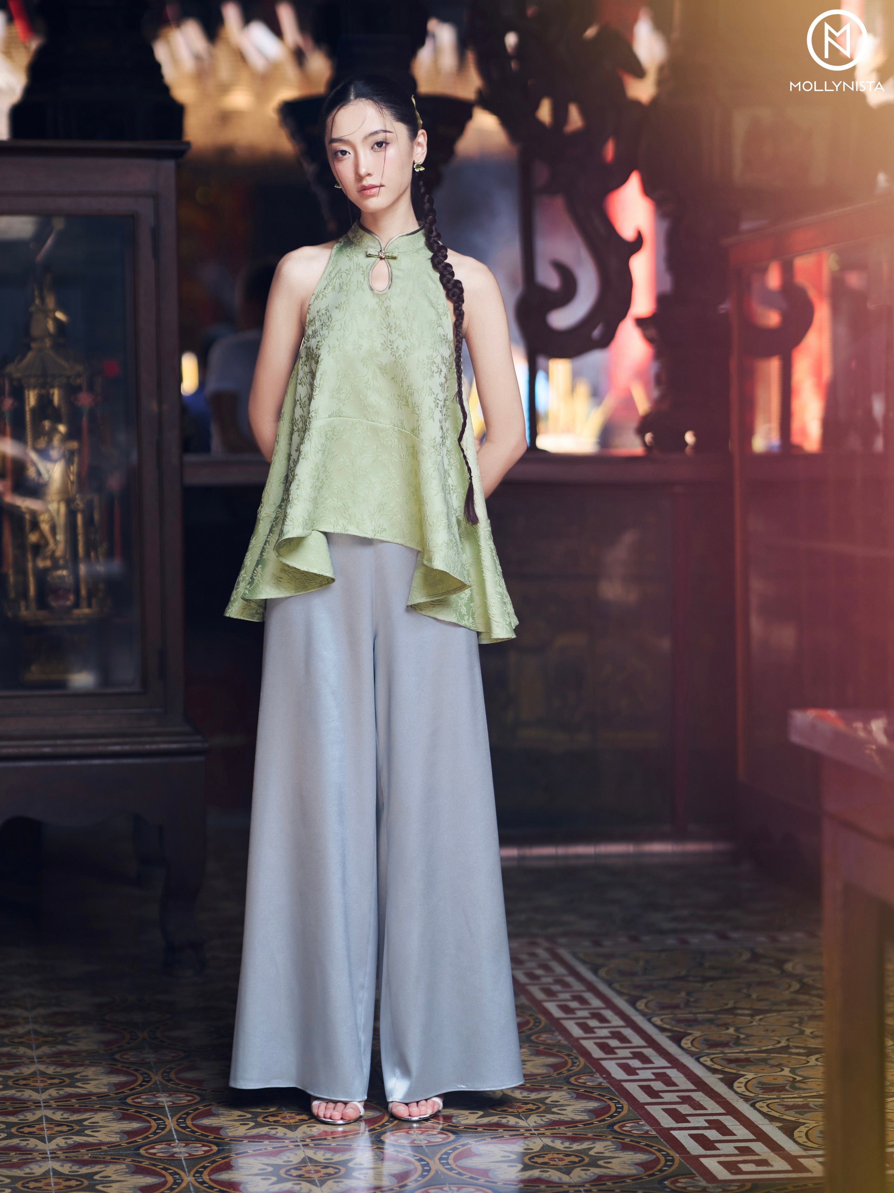 AO YEM TET 2025 MOLLYNISTA (FREE PANTS)