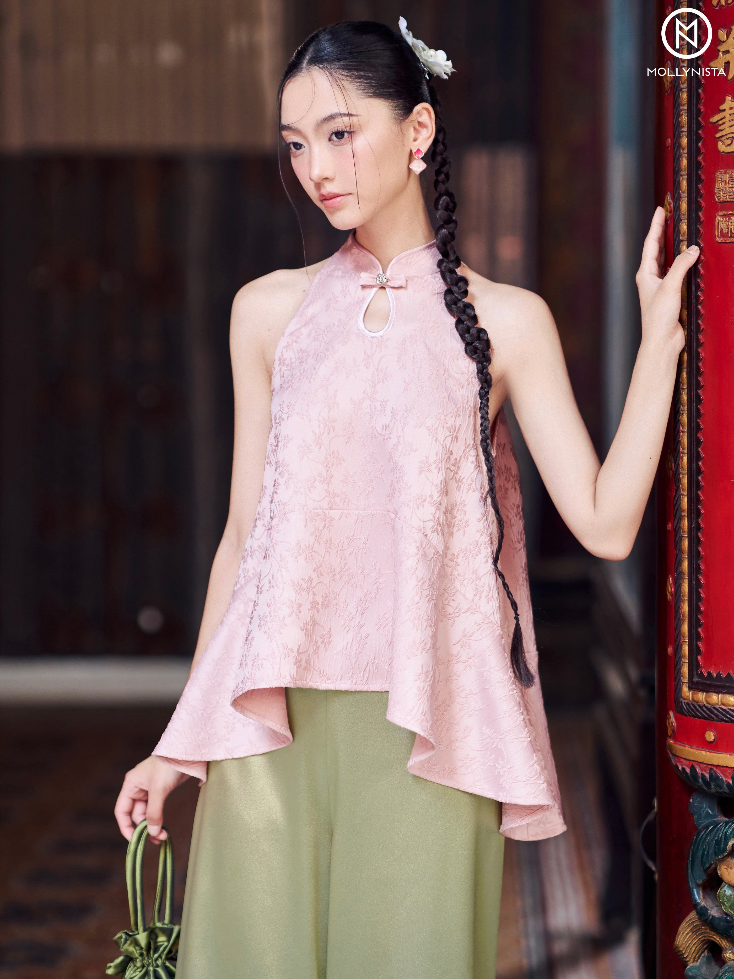 AO YEM TET 2025 MOLLYNISTA (FREE PANTS)