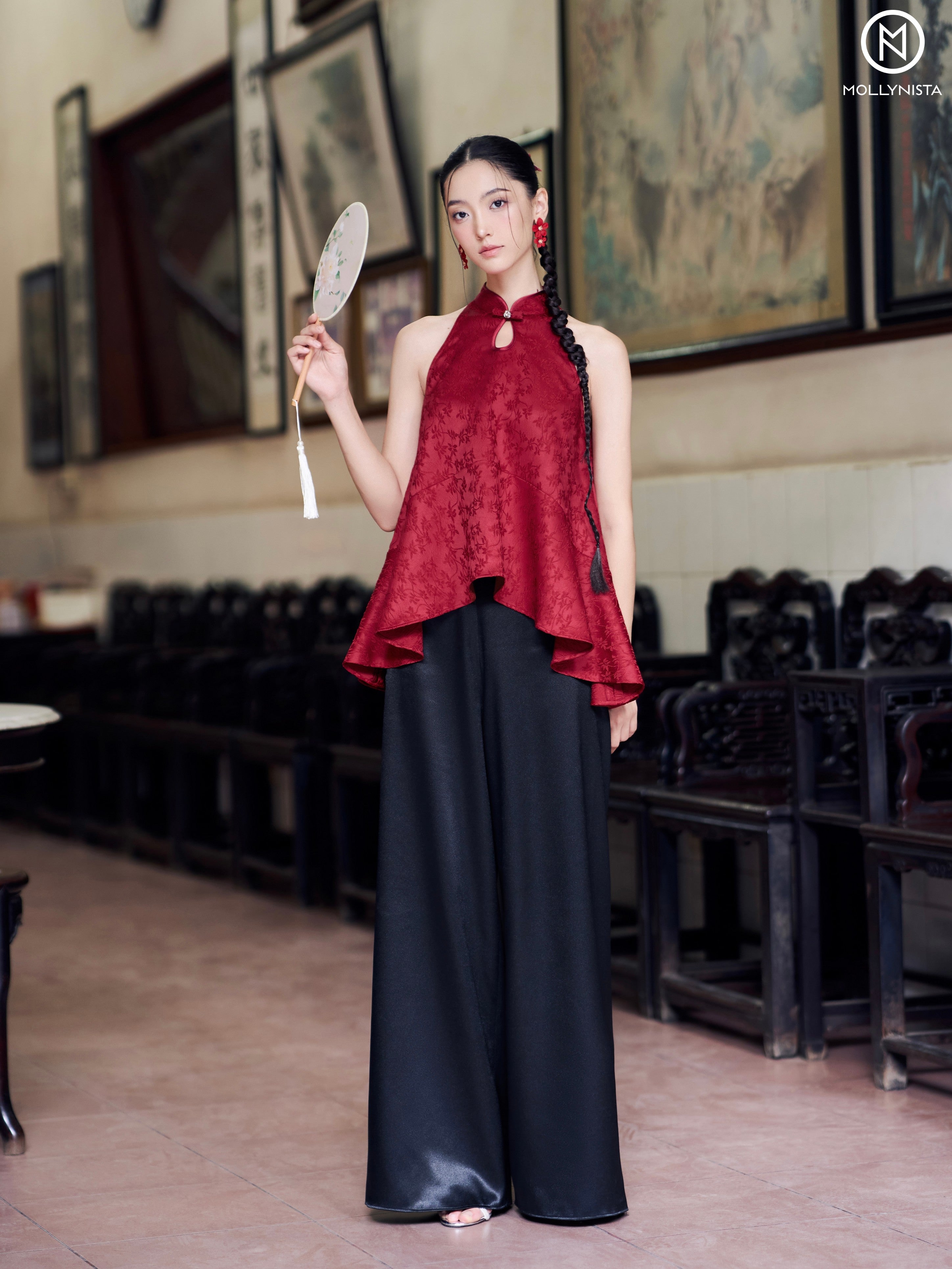 AO YEM TET 2025 MOLLYNISTA (FREE PANTS)