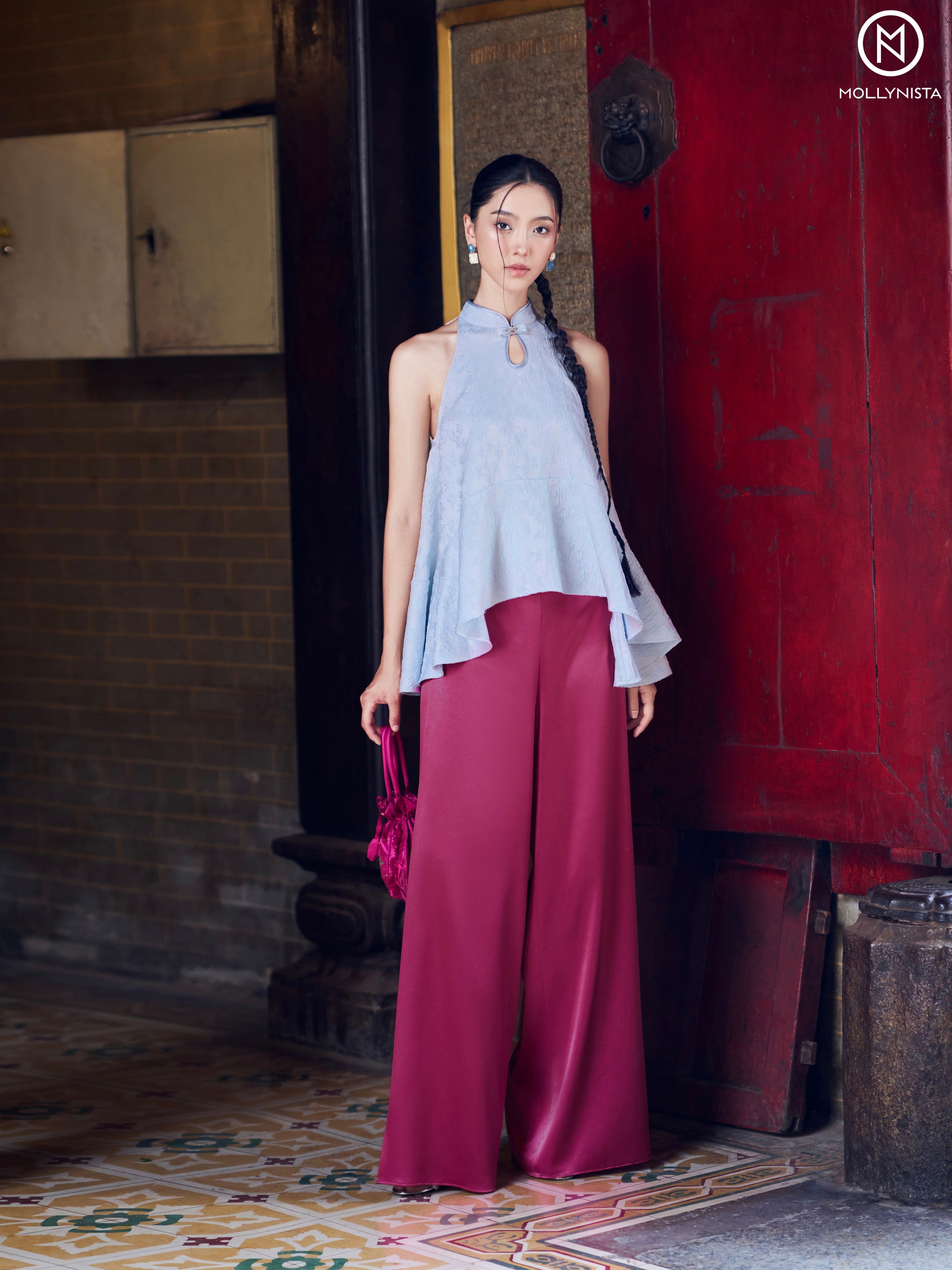 AO YEM TET 2025 MOLLYNISTA (FREE PANTS)