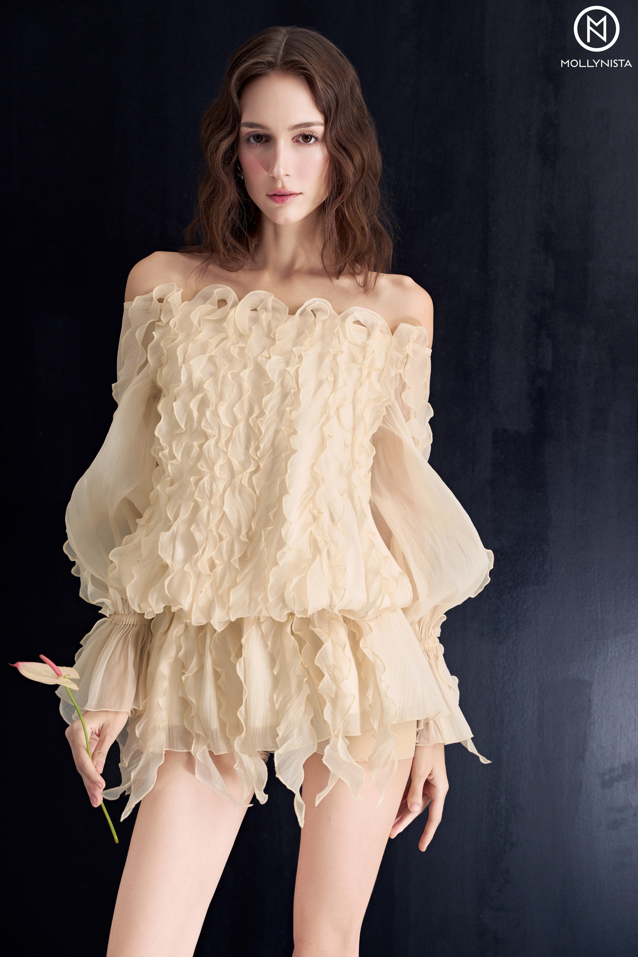 Silk Wave Flow Dress