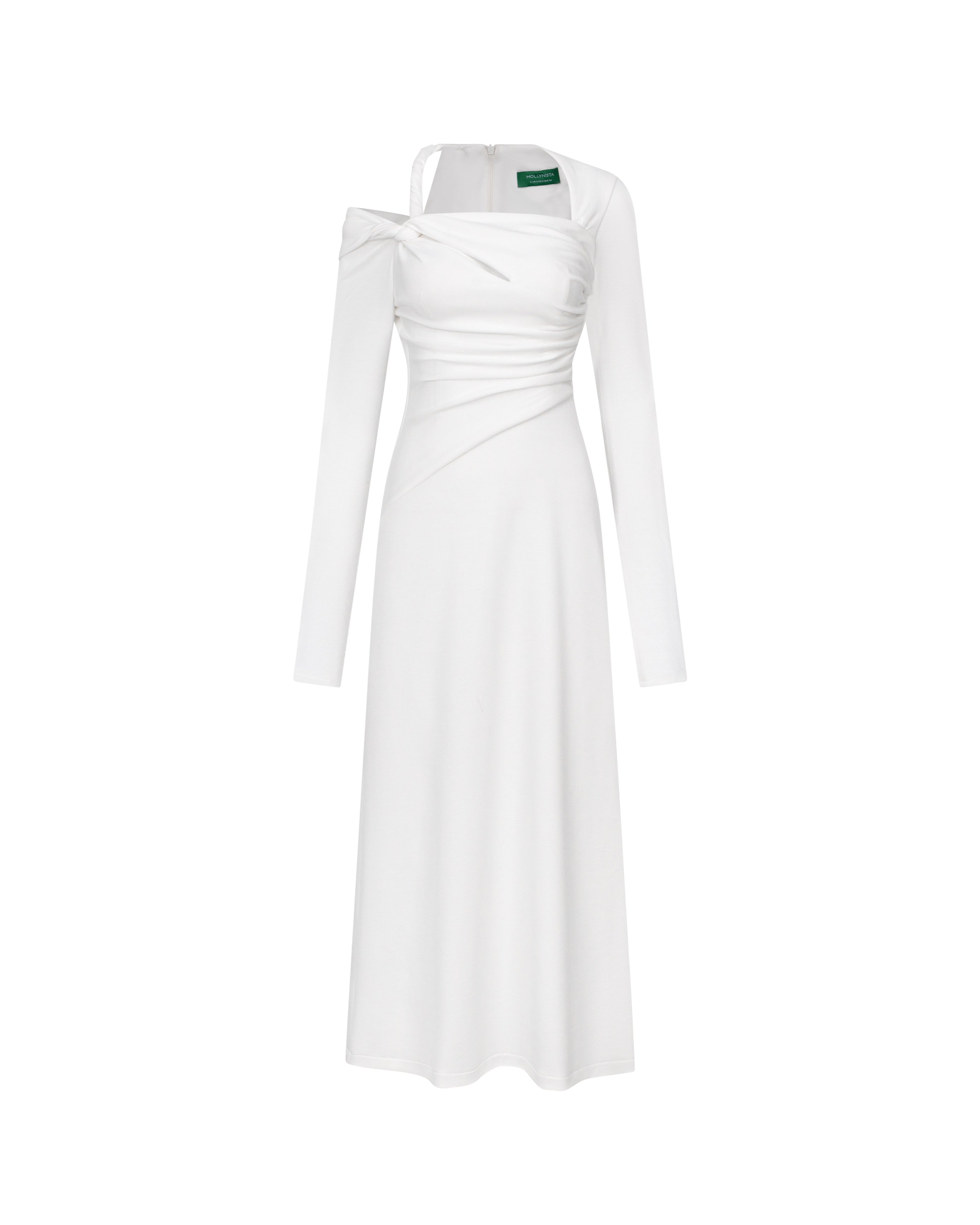 Ruffle Shoulder Dress