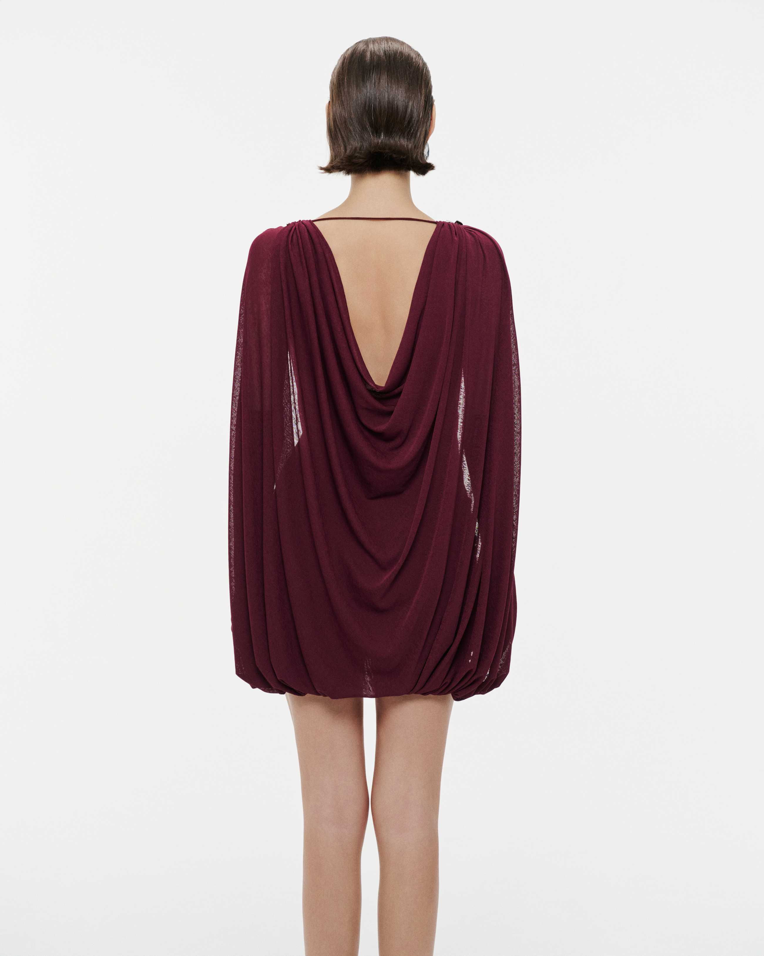 Draped Cape Dress