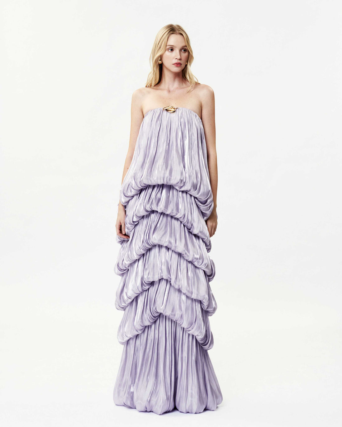 Maxi Glitter Silk Mushroom Dress