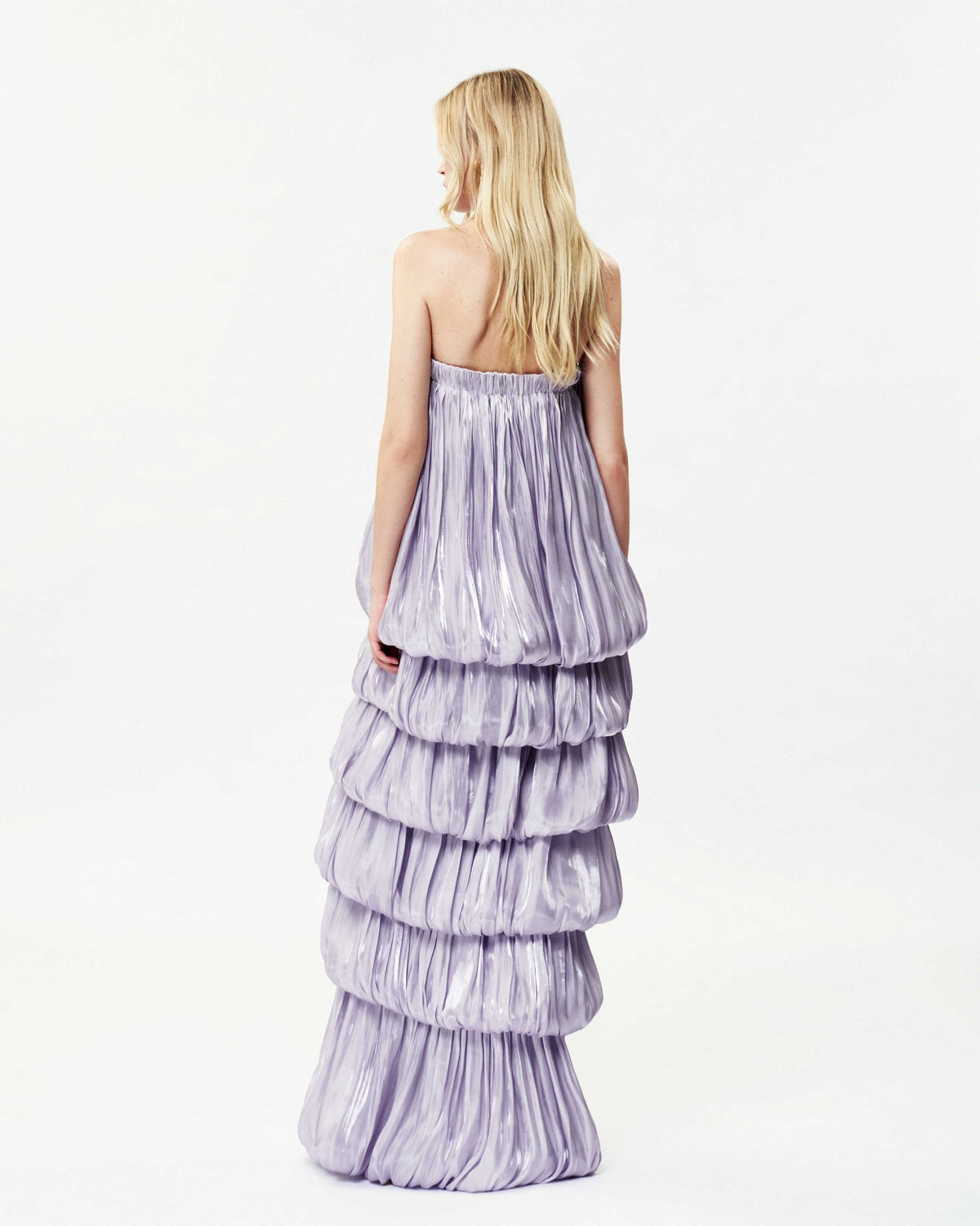 Maxi Glitter Silk Mushroom Dress