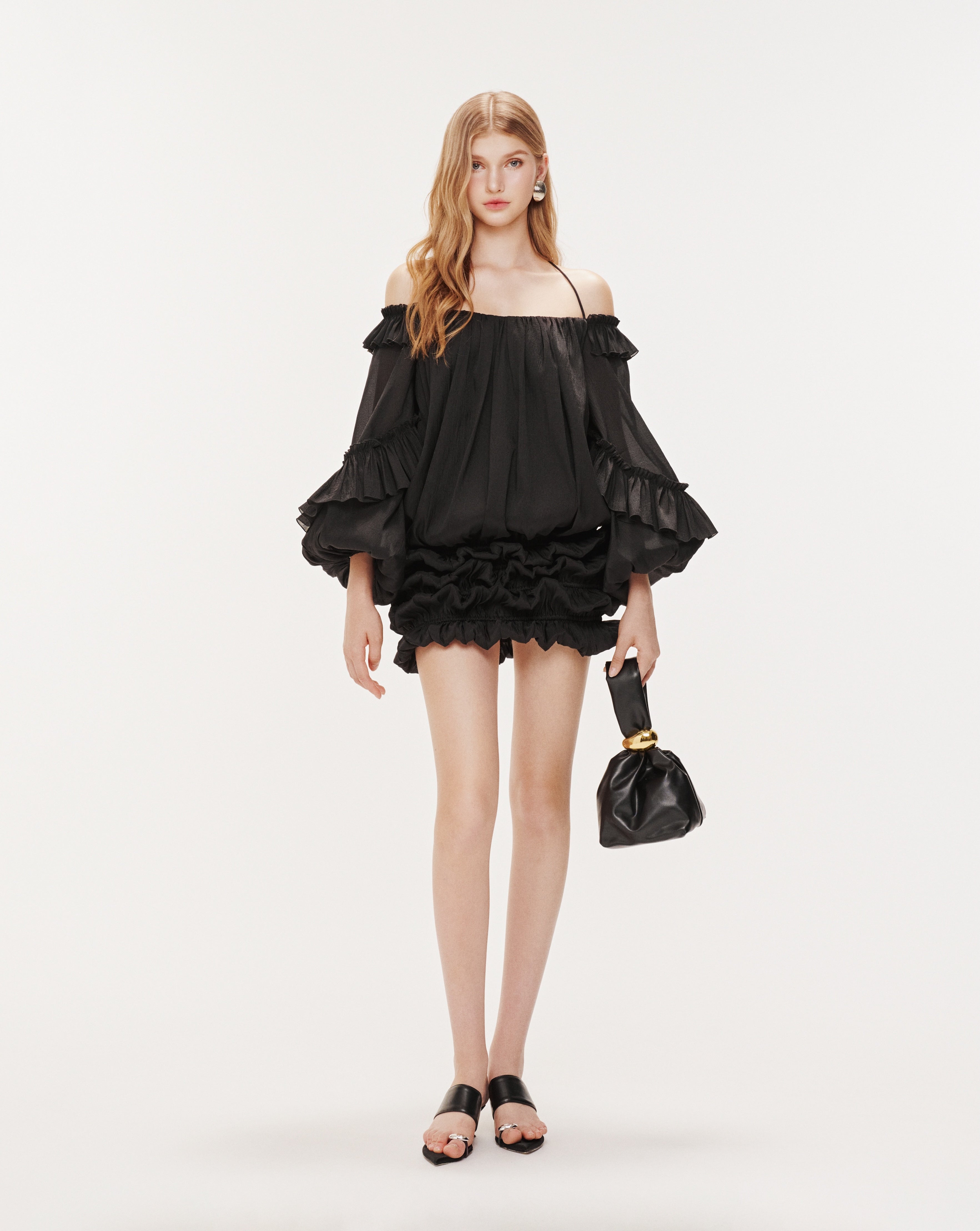 Puff Sleeve Organza Dress