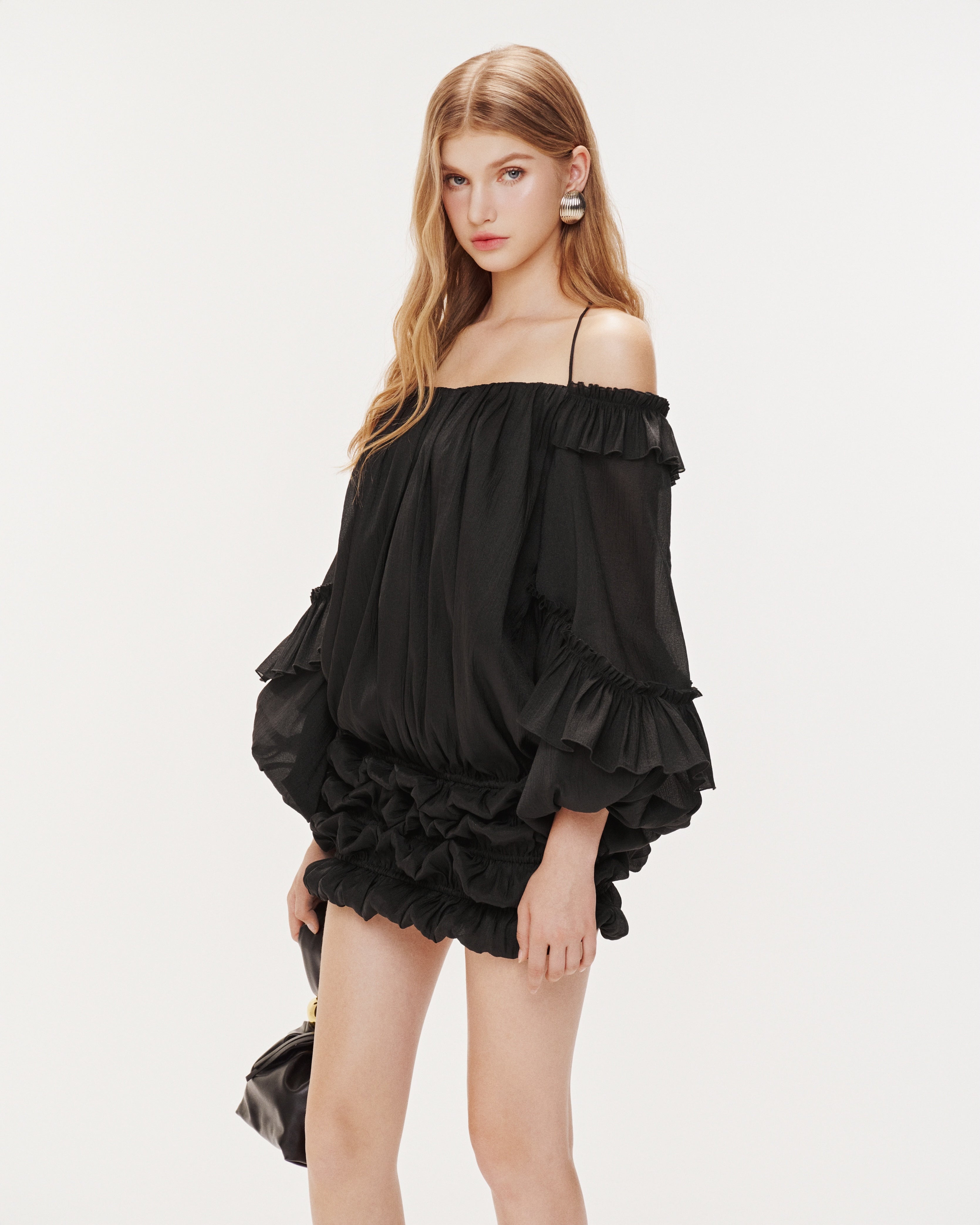 Puff Sleeve Organza Dress