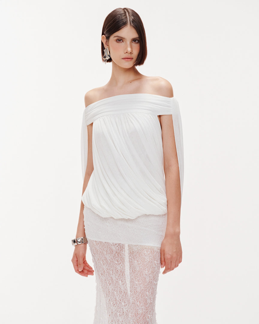 Ruched Mushroom Top