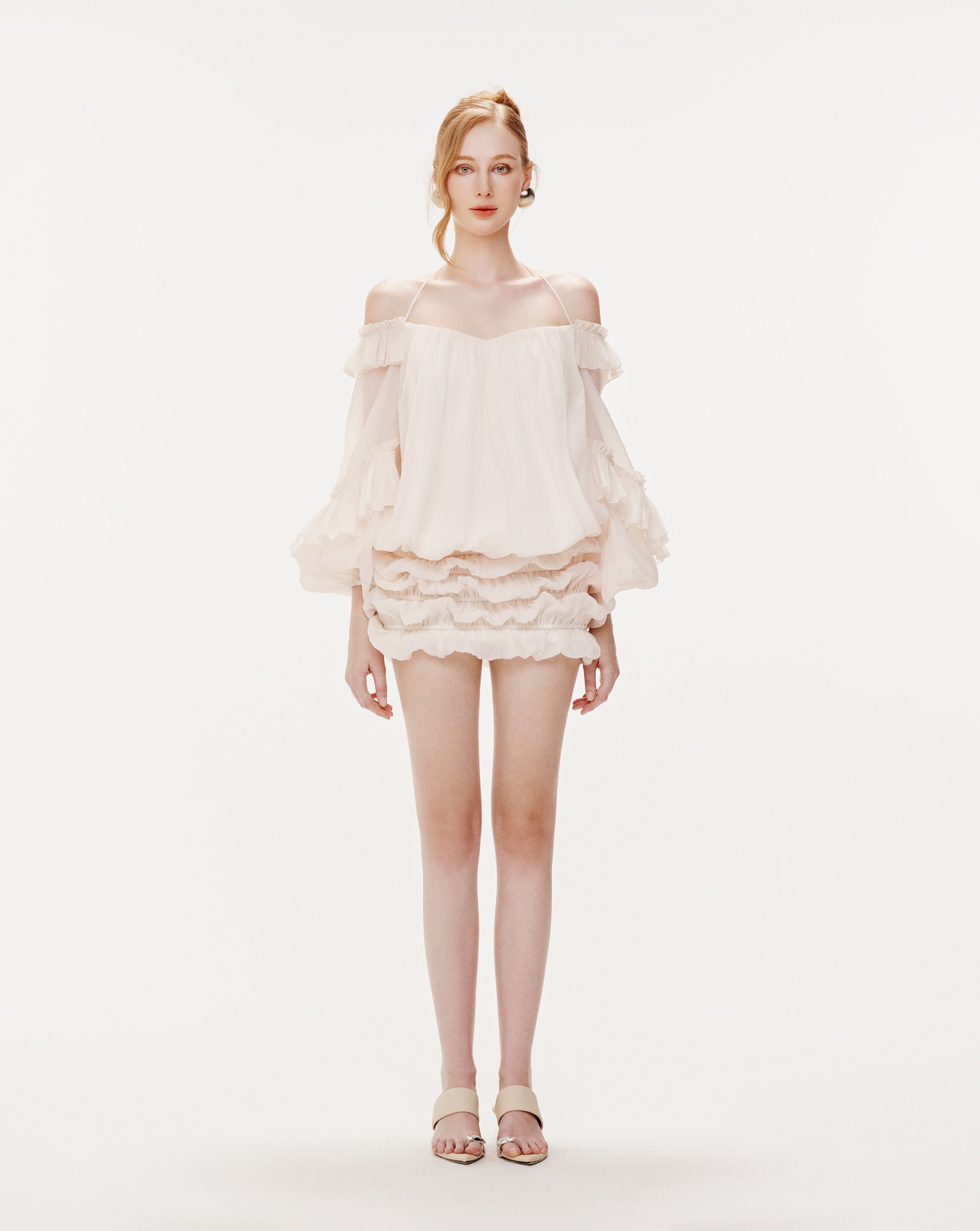 Puff Sleeve Organza Dress