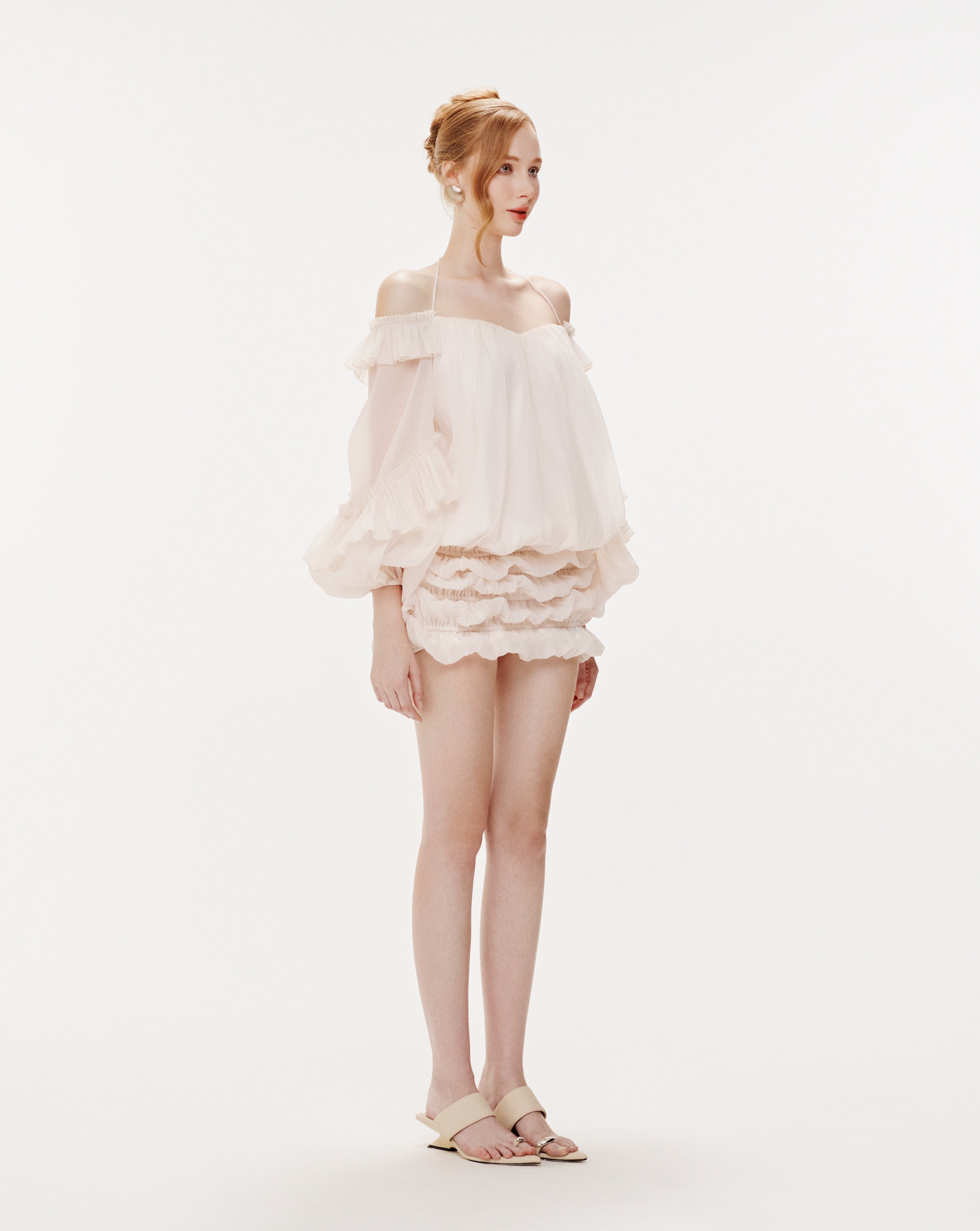 Puff Sleeve Organza Dress