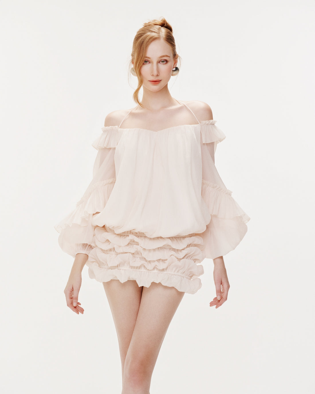 Puff Sleeve Organza Dress