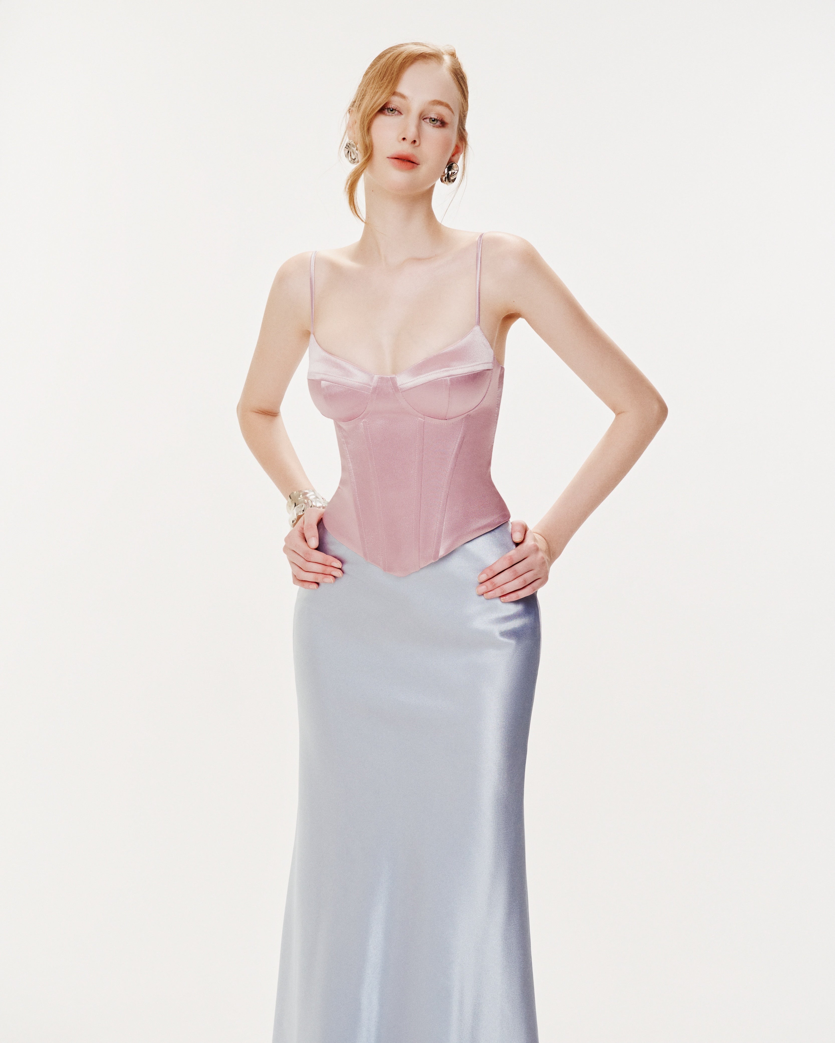 Silk Corset Top