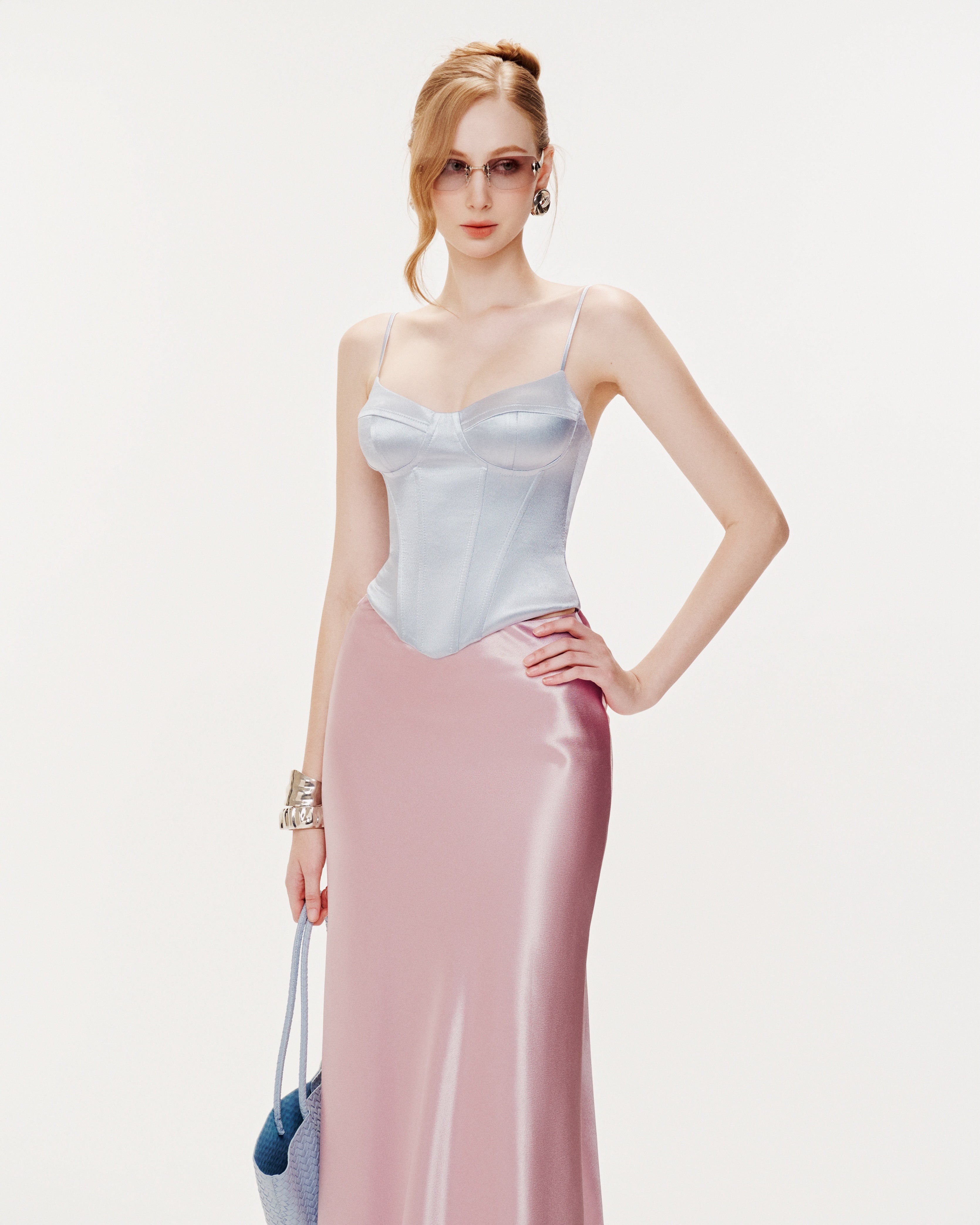 Silk Corset Top