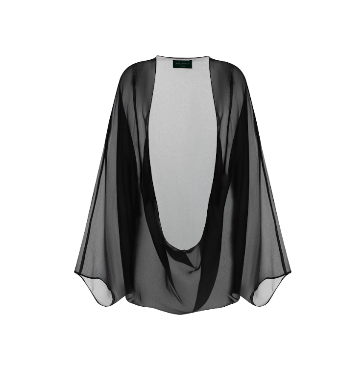 High-End Silk Blend Cape