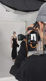 Load and play video in Gallery viewer, Drawing Side Body Dress
