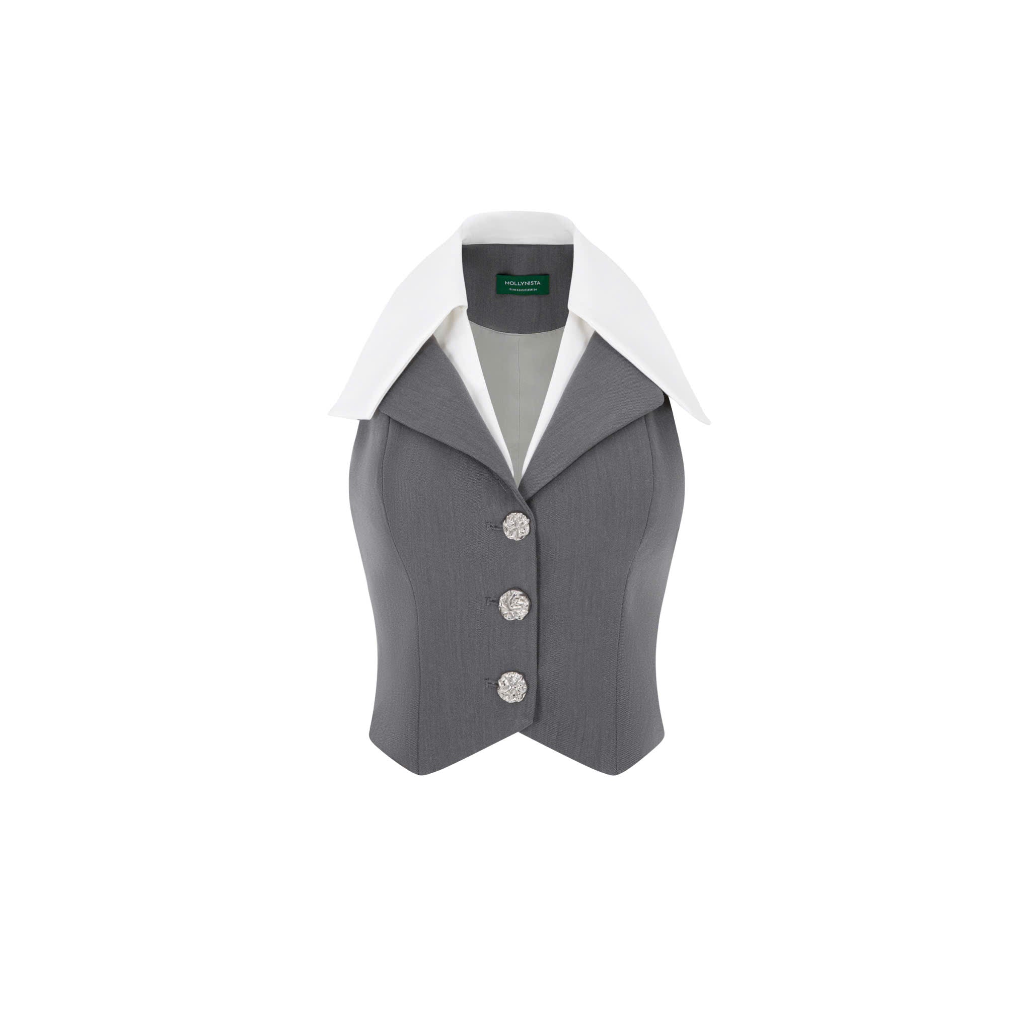 Grey Sleeveless Gilet